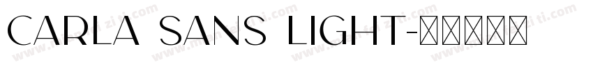 Carla Sans Light字体转换